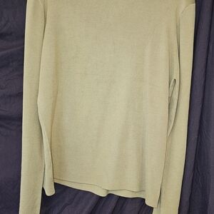 Neiman Marcus Light Tan Crew Neck Sweater